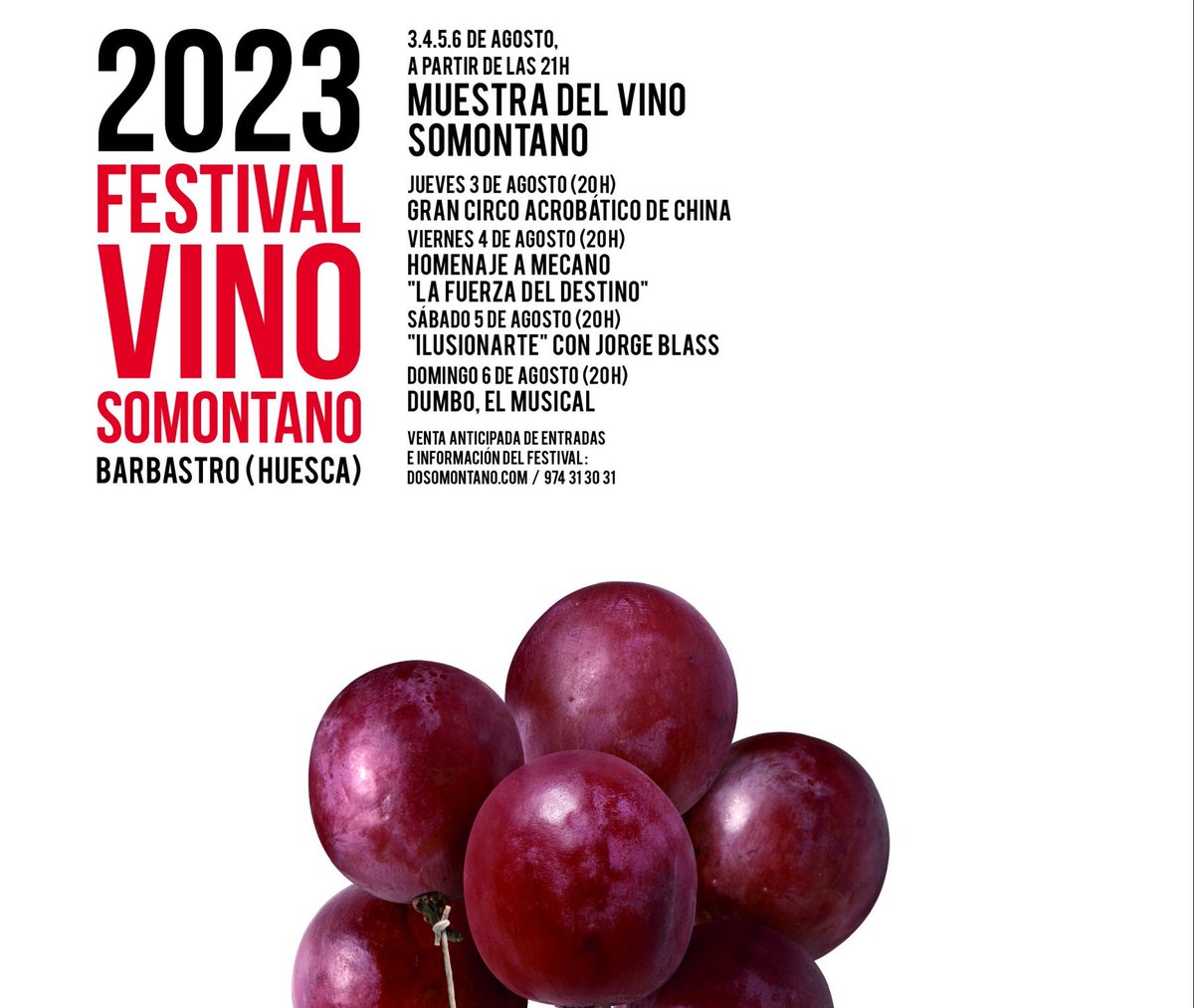 MonteOdina's tweet photo. ¡Mañana comienza el Festival del vino #Somontano! 

En #MonteOdina tenemos muchas ganas de poder disfrutar de este evento un año más con vosotros. 
🎭 Música, tapas, amigos y muy buenos vinos 🔝🍷 ¿qué más se puede pedir? ¡Os esperamos! 

 #vino #ElTesoroEscondidoDelSomontano https://t.co/bnliGxTQly
