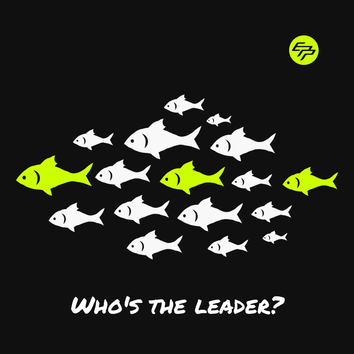 Which neon fish do you think is the leader?

• At the front? Leading by example. 
• At the back? Stepping back and seeing the patterns – being on the balcony as opposed to the dance floor.
• In the centre – more sensitive to how the team are feeling and adapt accordingly