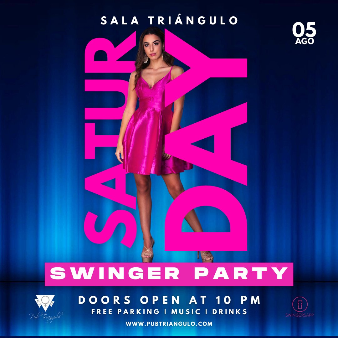 pubtriangulo's tweet photo. ¡No te pierdas la fiesta swinger más caliente de la ciudad este sábado a las 10 PM! 🎉🔥 Ven a liberar tu lado salvaje y a vivir una noche inolvidable. ¡No faltes!
#swingermadrid #pubtriangulo #partyswinger https://t.co/V7195UO0Mc