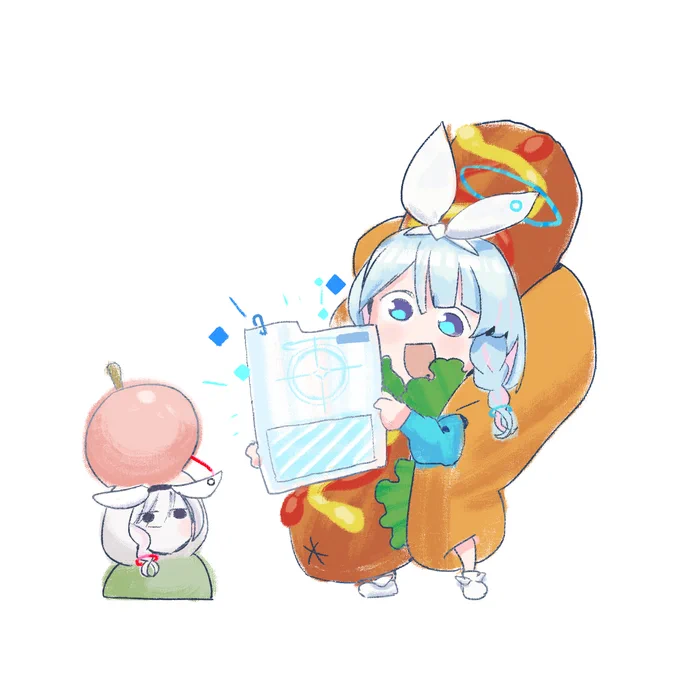 "承認をお願いします!!"*Commission artwork  *仕事繪    #ブルアカ  #BlueArchive #블루아카이브 