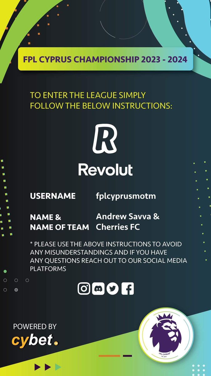 fplcyprus's tweet photo. The greatest Championship is here! #FPL #FPLCommunity https://t.co/dhRNHpUcer