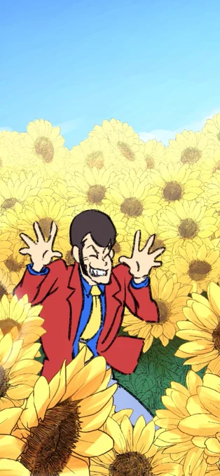 ひまわりペン使いどきな季節が来たなぁとふんだんに使ってるけども描き切るかなコレ