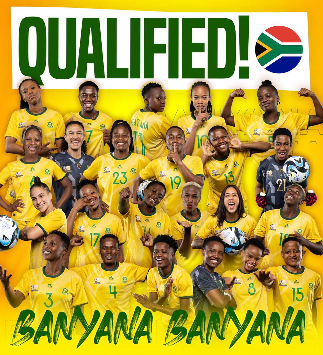 MbalulaFikile's tweet photo. Congratulations on your victory @Banyana_Banyana we are proud of you as people of South Africa. 🇿🇦 🙌🏽 https://t.co/gX88U9OEWS