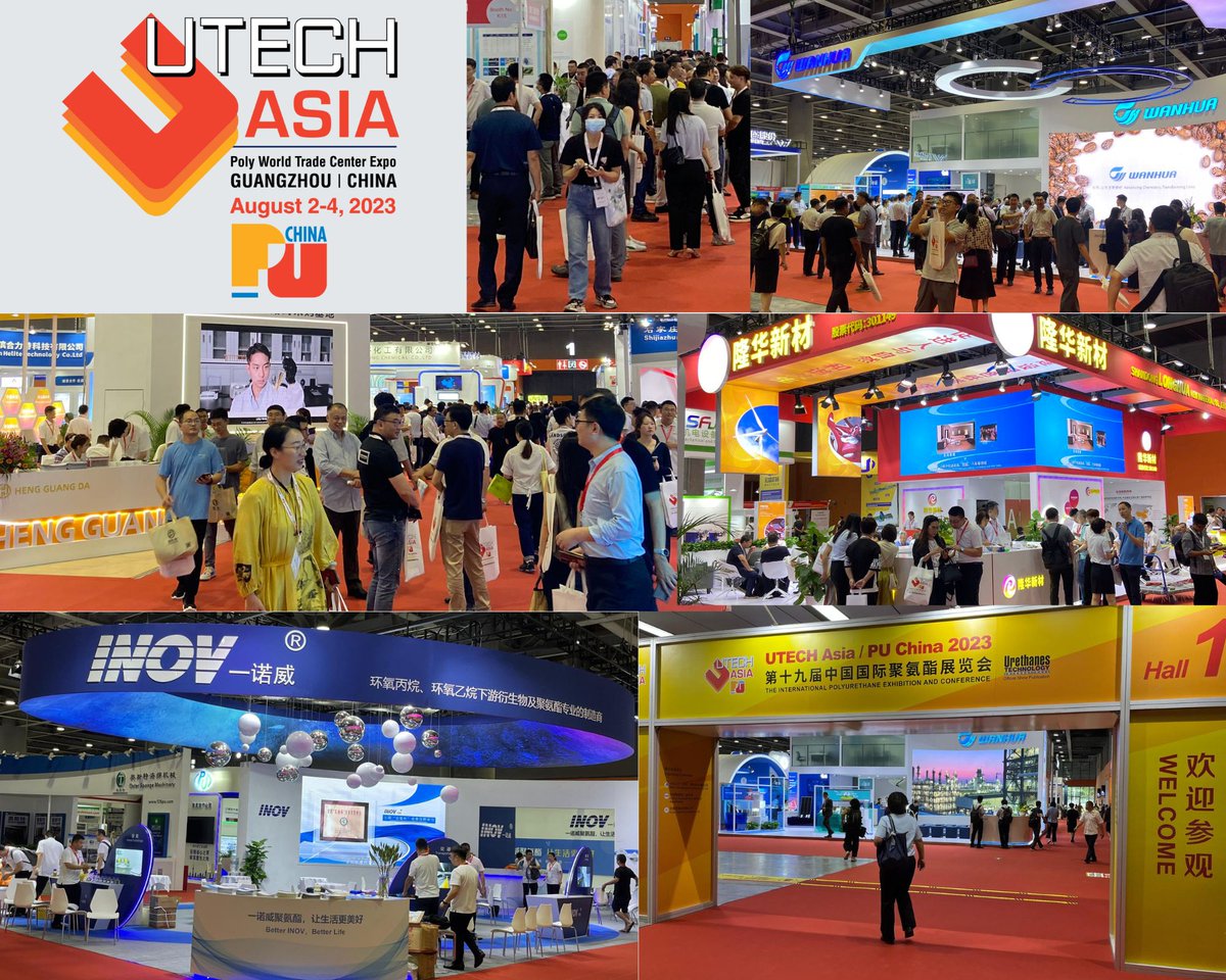 We have had a fantastic, really busy first day of UTECH Asia / PU China 2023 at the Poly World Trade Center Expo here in Guangzhou. Thank you to everyone who attended. We are open for 2 more days. ow.ly/eP6z50PqCFZ