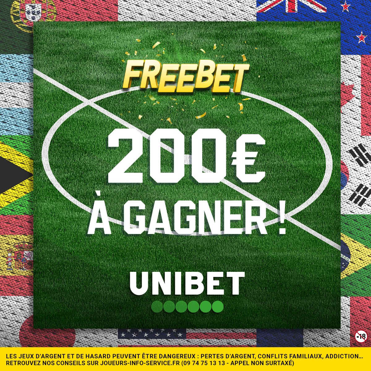 UnibetFrance's tweet photo. 🙌 Des Freebets pour accompagner ton repas et les matchs de 12h 🔥

👉 RT/Follow + ton pseudo pour participer.
📄 Règlement : https://t.co/DB69daIQm4 https://t.co/9gKz0CeKnz
