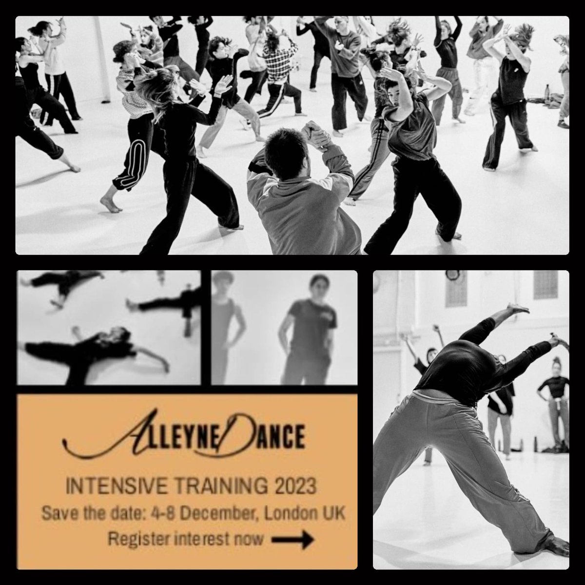 AlleyneDance's tweet photo. COME AND DANCE WITH US
4th-8th December
ALLEYNE DANCE INTENSIVE TRAINING 2023
London๐UK
Register your interest:
https://t.co/l1Vq9DEZRC
Excited to move, sweat and discover with you
Alleyne Dance
#workshops #london #danceintensive #alleynedance https://t.co/pWOwEEqwNu