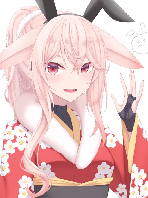 私が描いためめめちゃん関連の人物のバニーはいくつかあるけどめめめちゃん自身のバニーは意外と少なかった