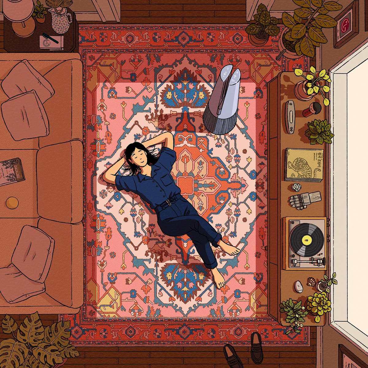 Kvin_1's tweet image. 쉼 

&quot;권태에 근접할 정도로 그토록 느린 삶. 하지만 정말로 권태로워지지는 않도록 충분히 숙고된 삶&quot; - 페르난두 페소아, 『불안의 서』(배수아 譯, 봄날의책) 중. 
※Illustrations: by Ilya Milstein