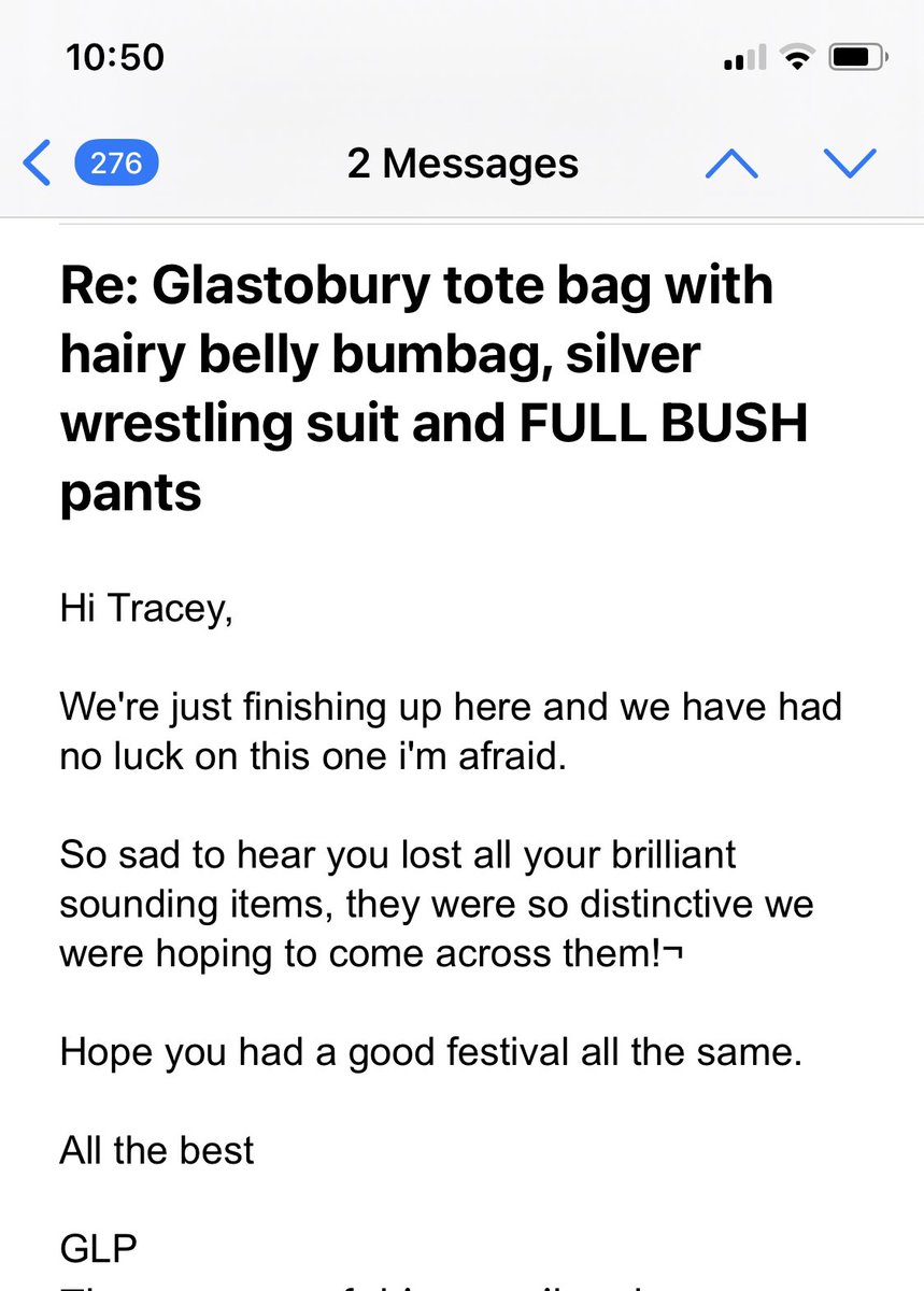 Love @glastonbury lost and found folk ❤️
