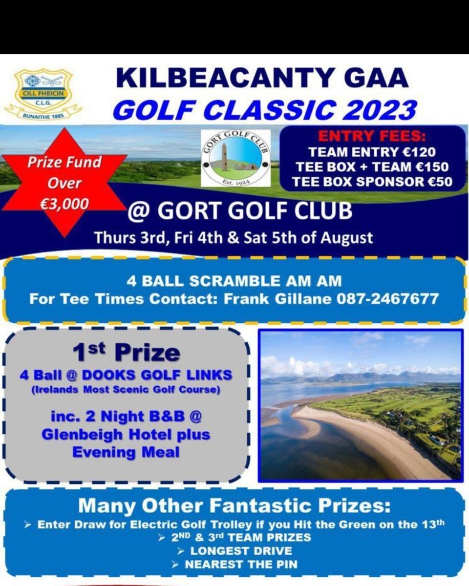 kilbeacantygaa's tweet photo. Please Support. GREAT PRIZES UP FOR GRABS. https://t.co/I7jsJ78yJi