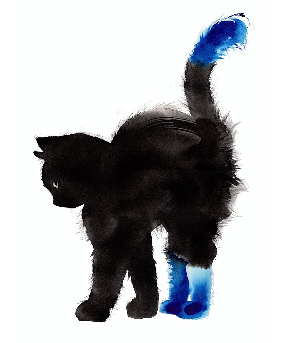 「kitten  バニーの日らしいけど、ふわふわ子猫ちゃん」|Mayuko Sase ほぼイラストと猫。のイラスト