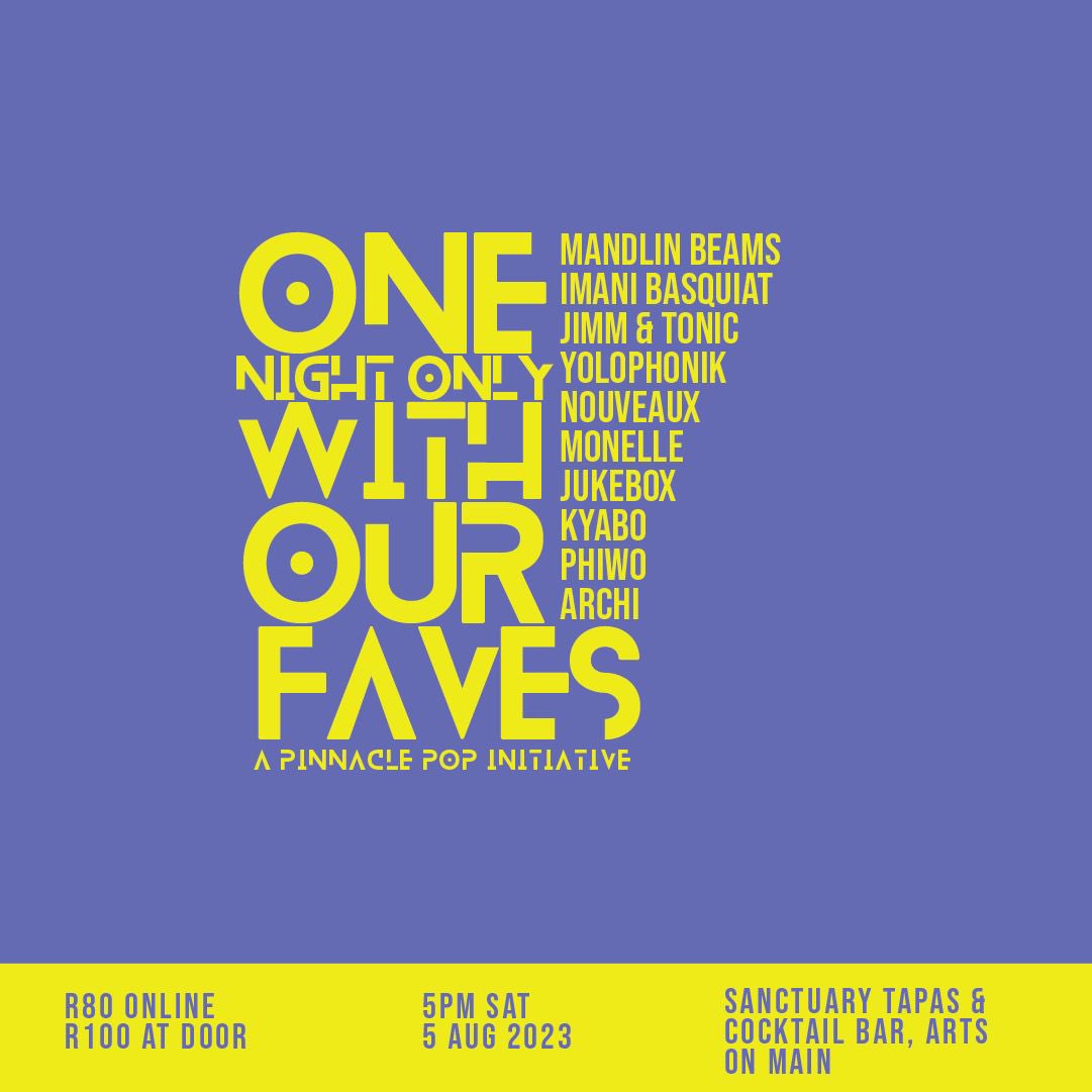 Pinnacle Pop is bringing out the stars for this weekend’s One Night Only 🤩

🎶 Experience enchanting performances by Yolophonik, Monelle, and Nouveaux and many more exciting acts as they take the stage to captivate you with their distinctive sounds. 

quicket.co.za/events/228219-…