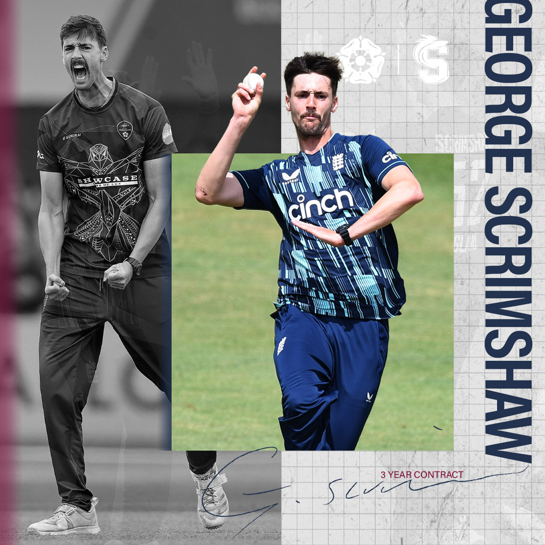 NorthantsCCC's tweet photo. 𝐂𝐨𝐦𝐢𝐧𝐠 𝐬𝐨𝐨𝐧 𝐭𝐨 𝐖𝐚𝐧𝐭𝐚𝐠𝐞 𝐑𝐨𝐚𝐝. 🔥

Fast bowler George Scrimshaw will join Northamptonshire in 2024! 💪

Read more 👉 https://t.co/arHguJNEW3 https://t.co/DZybnTT1t1