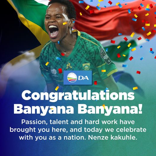 🎉 Congratulations to Banyana Banyana on the 3-2 victory against Italy at the 2023 FIFA Women's World Cup.
Passion, talent and hard work have brought you here, and today we celebrate with you as a nation. Let's stay winning! 🇿🇦