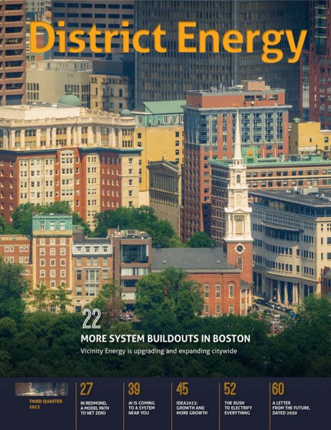 districtenergy's tweet image. The 2023 third-quarter issue of District Energy magazine is now available online. Members will also receive the printed magazine via mail.

Read it Now: bit.ly/IDEA-2023Q3