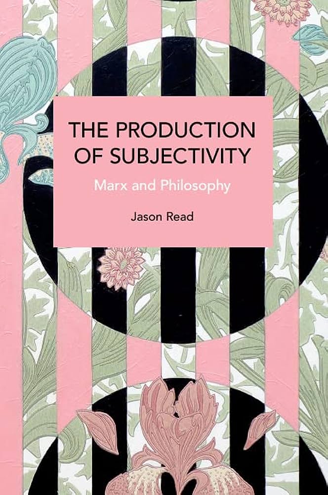 DauphineDpw's tweet photo. Just out! "The production of subjectivity. Marx and philosophy": https://t.co/YaWh7dr0wS #Marxism #subjectivation #subjectivity https://t.co/sH8K7sxaVx