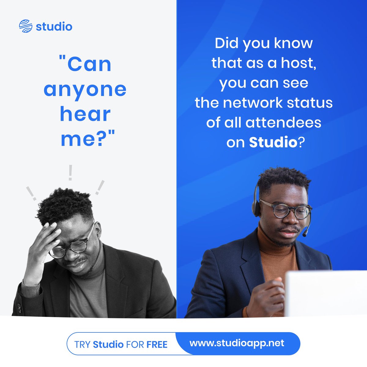Discover the wonders of Studio's connection status feature, providing you insights into your device's network strength. Plus, as a host, gain the power to monitor the network status of all attendees in real-time during meetings. Pretty impressive, isn't it?

#onlinemeetings