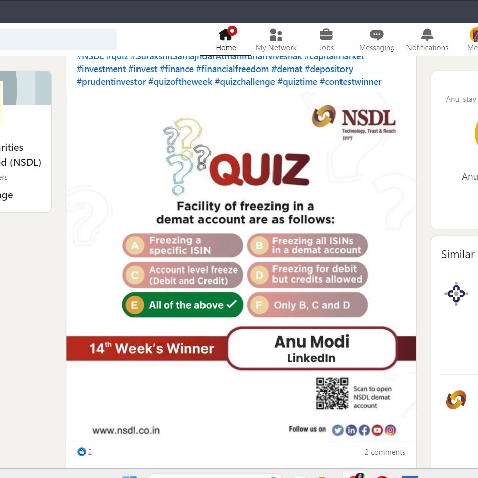 AnuModi_'s tweet image. @MaalFreeKaa won on linkdin :)

#ThanksMaalFreeKaa #MaalFreeKaa #PlayOnMaalFreeKaa