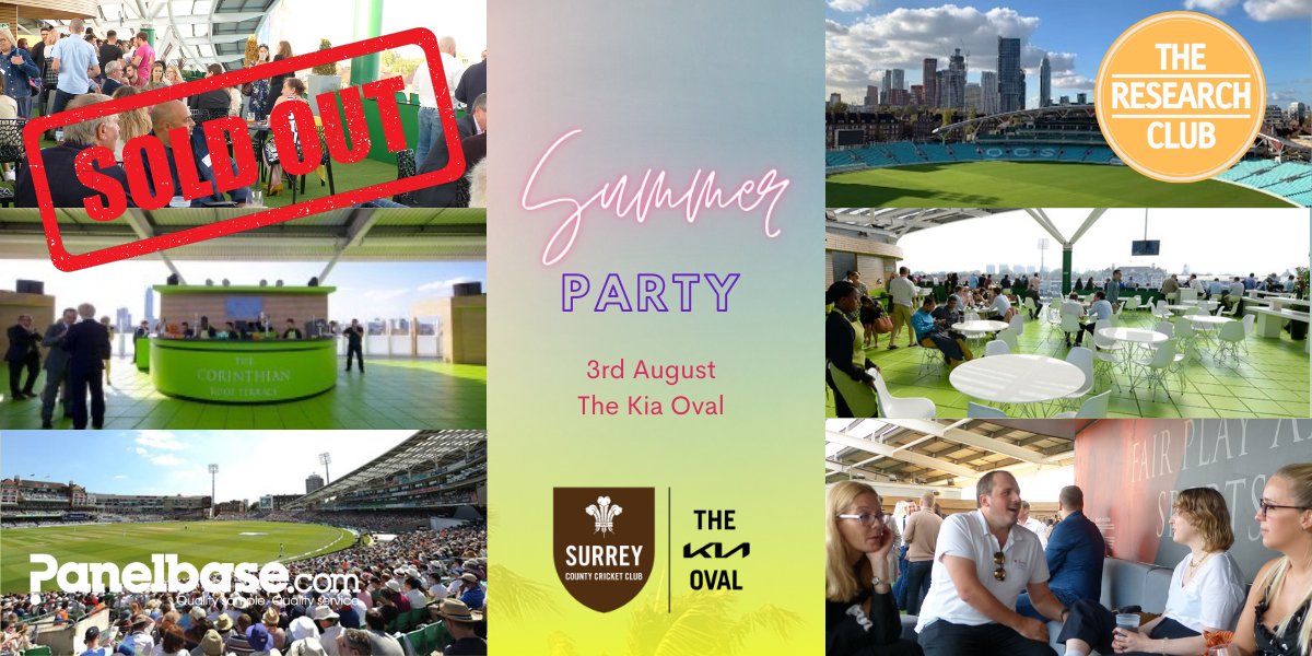 TheResearchClub's tweet photo. Our London Summer Party is SOLD OUT! Thank you to all sponsors and attendees. We can't wait to see you tomorrow! 

#SummerParty #BusinessNetworking #networkingEvent #Researchclub #Rclub #mrx #facetofacemrx https://t.co/A1aH9QW2yS