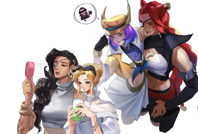 #LeagueOfLegends #lux #samira  摸鱼!
