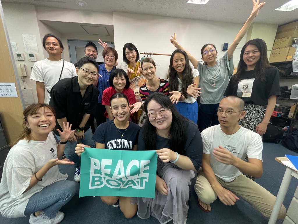 peace_boat's tweet photo. 🎉Thank you Bridget and May - it has been a pleasure! The past couple of months, summer #interns Bridget Craig and May Simiao Wang have been working at our Tokyo office as part of our #partnerships with @SophiaUniv_ENG and @cieestudyabroad.
#SailingForChange #PeaceEducation https://t.co/Y3GR67SbM1