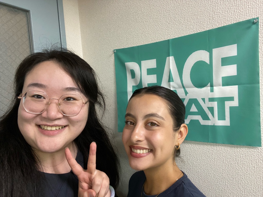 peace_boat's tweet photo. 🎉Thank you Bridget and May - it has been a pleasure! The past couple of months, summer #interns Bridget Craig and May Simiao Wang have been working at our Tokyo office as part of our #partnerships with @SophiaUniv_ENG and @cieestudyabroad.
#SailingForChange #PeaceEducation https://t.co/Y3GR67SbM1