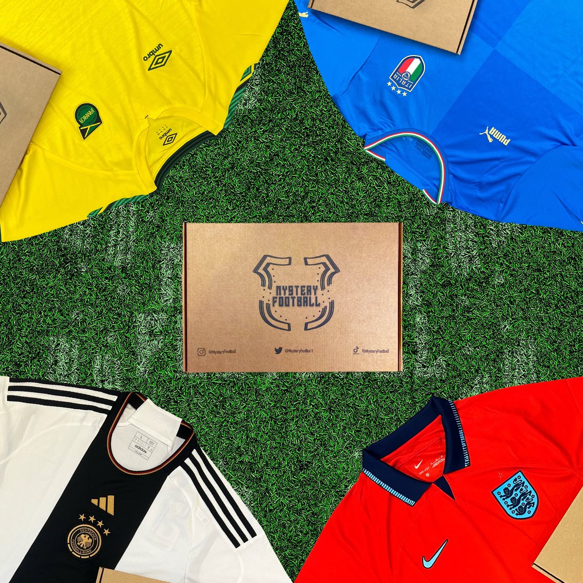 It's giveaway time!

So let's give away a Mystery Football shirt to one lucky follower!

To enter:
1⃣ RT this tweet
Follow Us! 🤝

Good Luck! 🫰