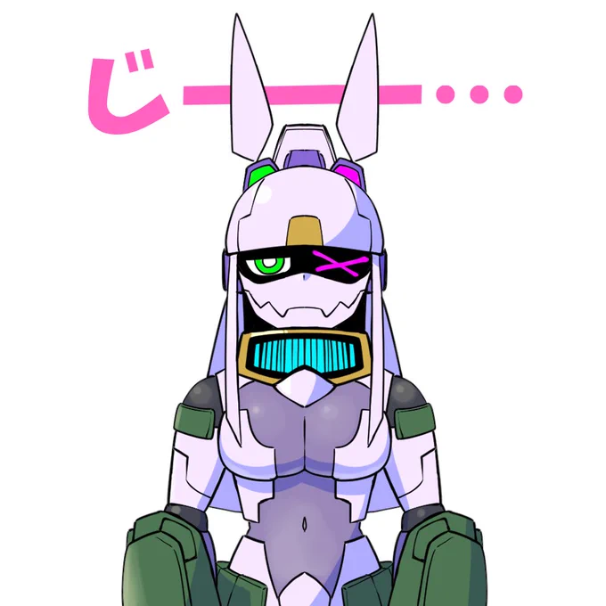 #バニーの日  兎と亀がモチーフですが、バニー要素が強いので貼らせていただくゥ! うちのロボ娘 兎亀(トキ)ちゃんです。 #ロボ娘 #ZHart