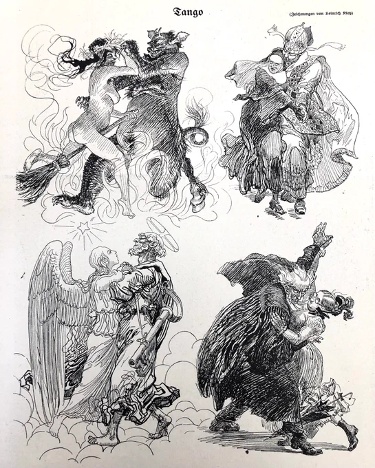 Heinrich Kley, 1913 : « Tango »