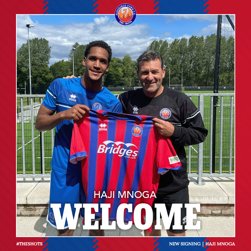 OfficialShots's tweet photo. 🥵 𝙃𝘼𝙅-𝘽𝘼𝘾𝙆 🥵

We're very excited to confirm that Haji Mnoga has rejoined the Shots on a season-long loan deal 🤝

Welcome back, Haji 👊

#TheShots❤️💙