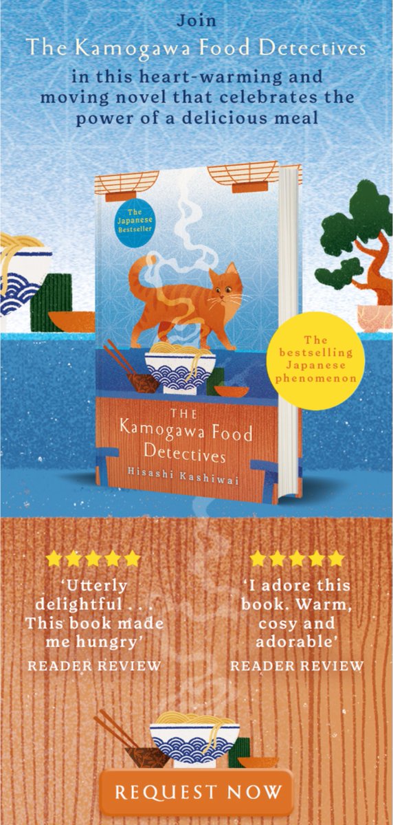The cutest NetGalley email ever? Immediate request, well done @MantleBooks #TheKamogawaFoodDetectives