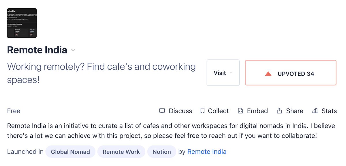 MVP without an actual product? Yup

Check out Remote India and let me know your thoughts!
#remotejobs #remotework #digitalnomad
