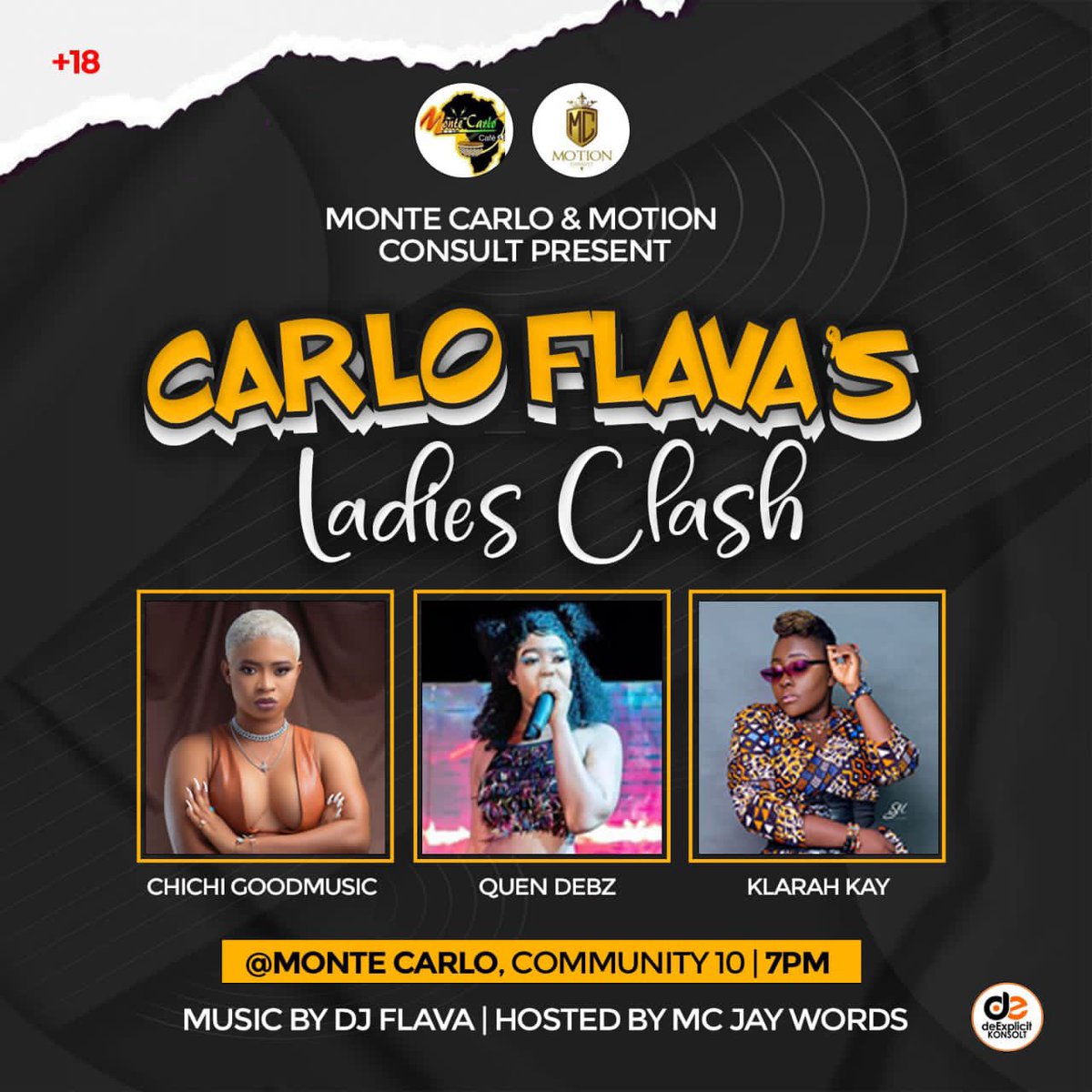 motion_consult's tweet photo. Check out this weekend… #carloflavas ladies clash don’t miss it … powered my #Monte Carlo, #Motion TV and Motion Consult https://t.co/QLErg6uvIP