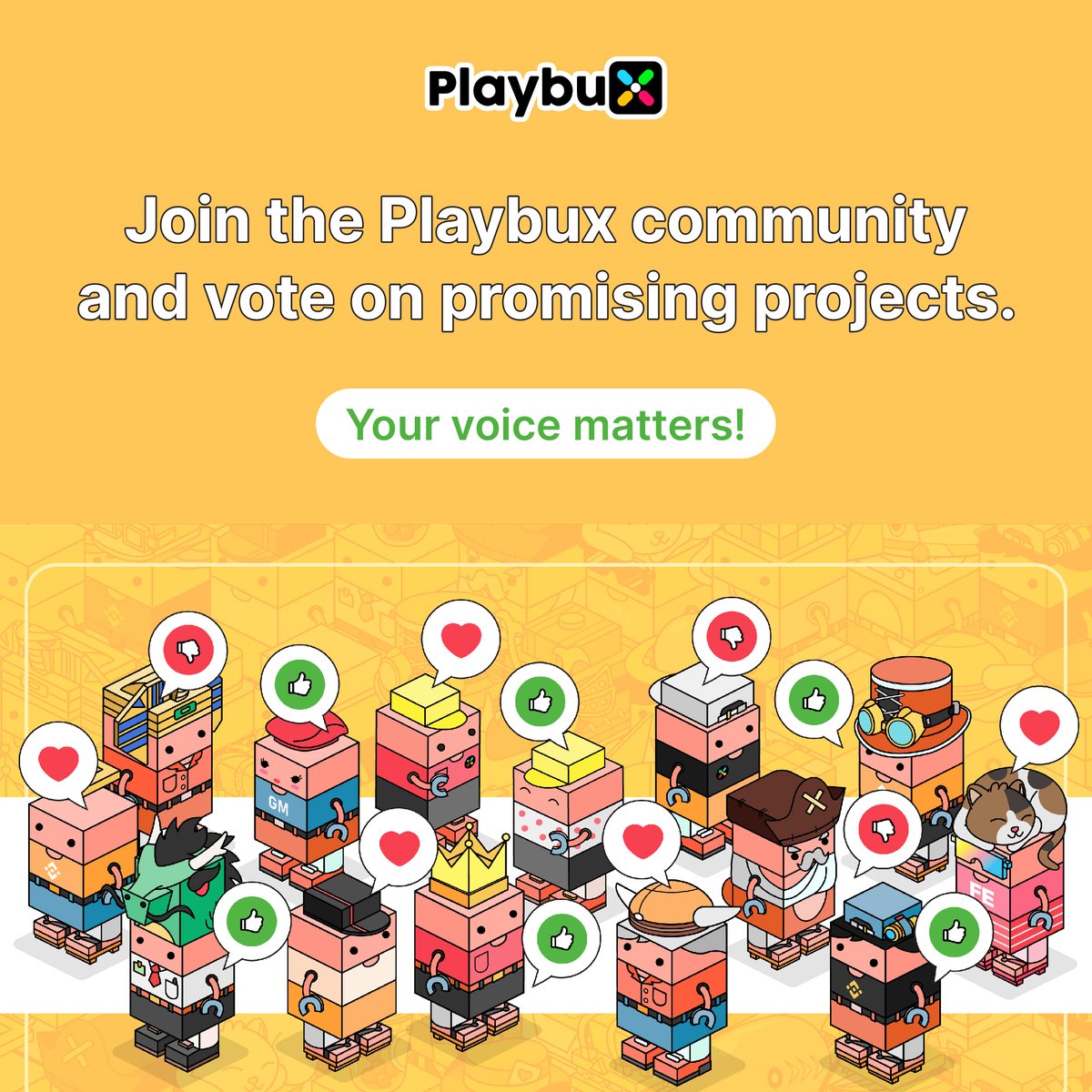 playbuxco's tweet photo. Join the Playbux community and vote on promising projects. Your voice matters❗️

👉🏻 https://t.co/DGAQXfsnuq

#Playbux #bnbchain #PBUX #NFTs #nfttrade https://t.co/xb3Mw0f1u1