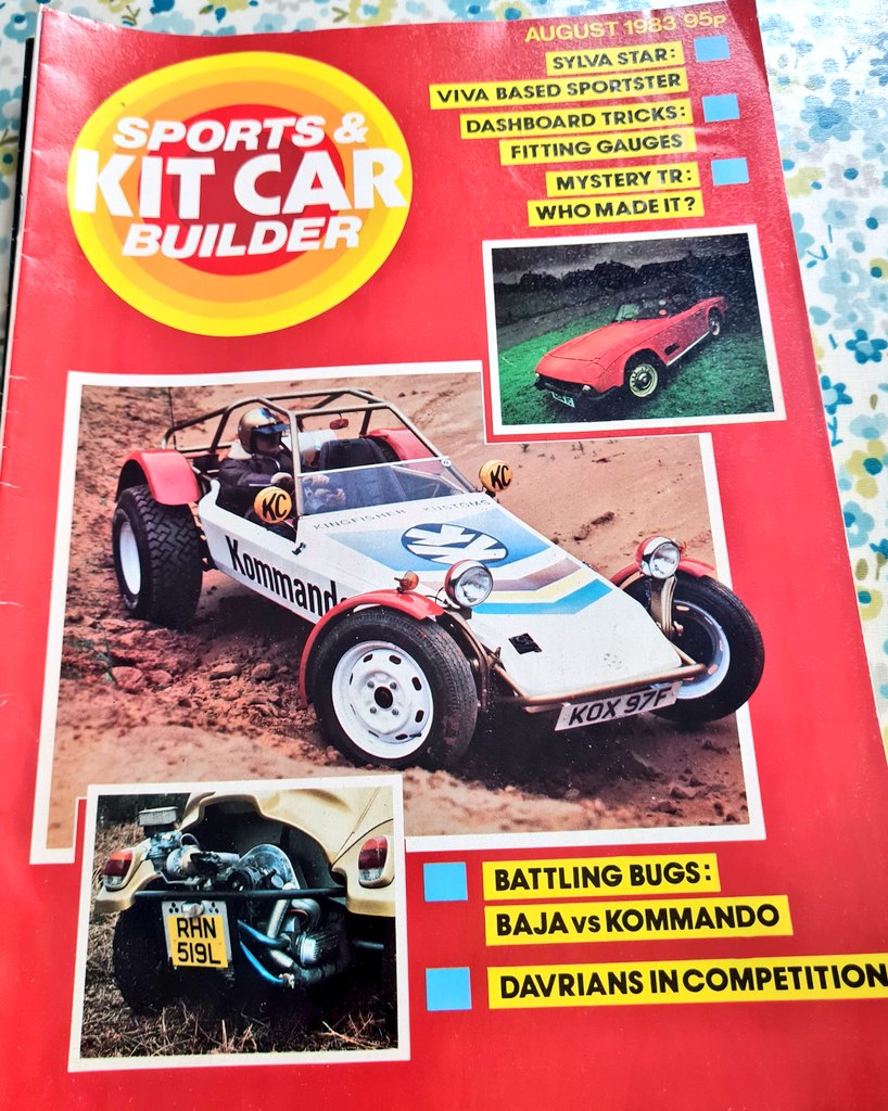 Wet day charity shop purchase, 1982/83 hit car magazines. I wonder what marvels lie within. Tbh, I'm already in love with the sandrail. #TamiyaVibes
