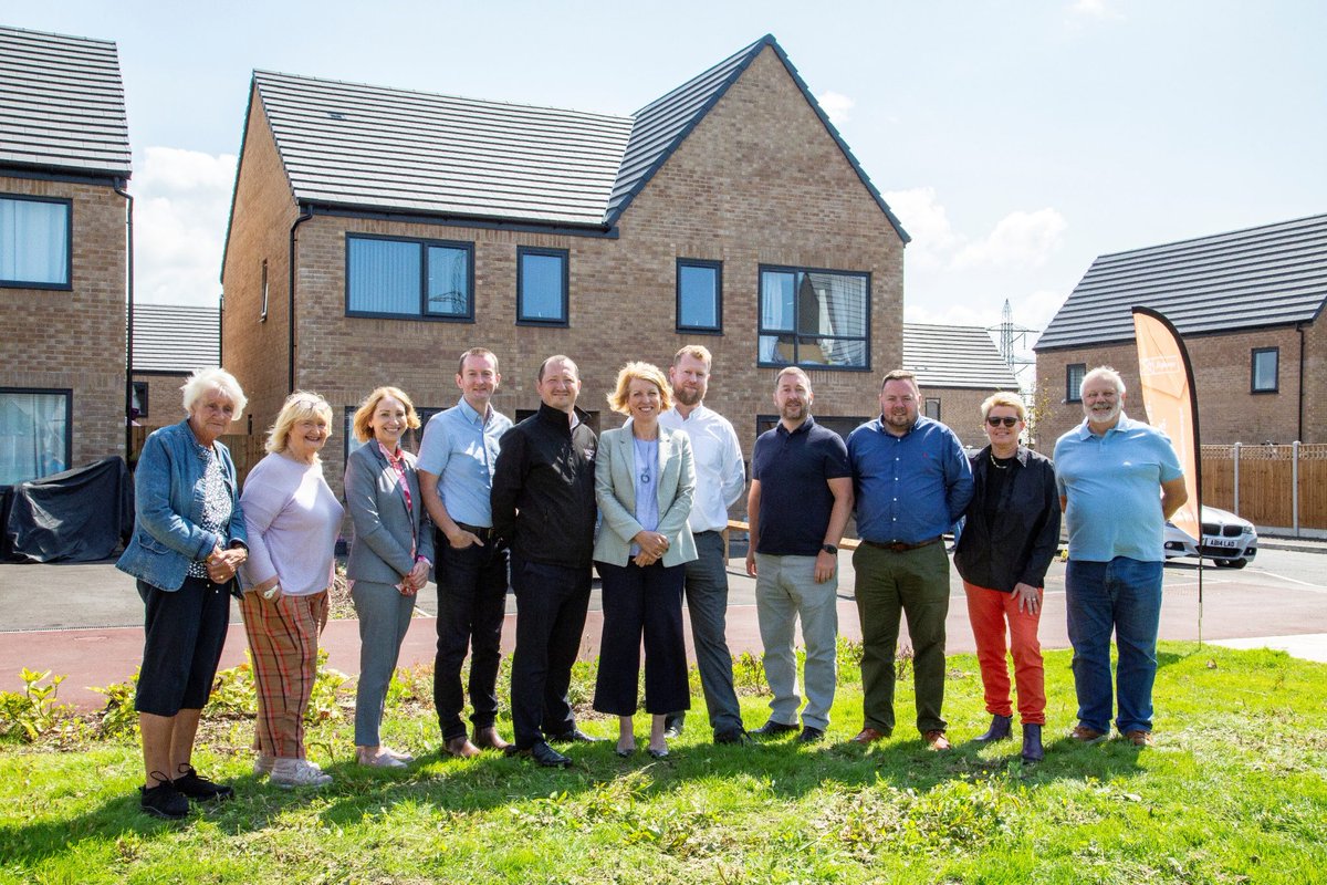 Last week we attended the official opening of Trumacar Gardens in Heysham.

Planning was approved for the 75-home scheme during the pandemic, and to see residents living in these new, affordable homes is a proud moment for the team.

Find out more: shorturl.at/lqtu1
