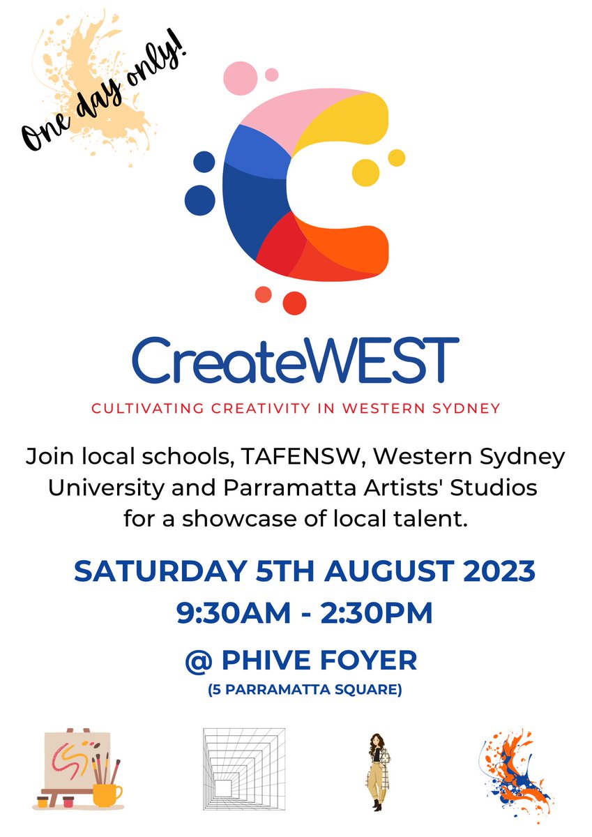 Any chance of a RT for #CreateWEST 2023? 😊 atparramatta.com/whats-on/creat… @cpaterso @stringer_andrea @simoncrook @malynmawby @7Mrsjames @cwoldhuis @pipcleaves