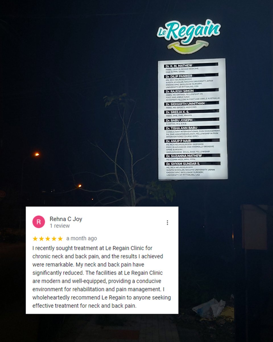 le_regain's tweet photo. Thank you Rehna for your kind feedback! We value your trust and are committed to providing exceptional care.
If you need support, don't hesitate to reach out.
☎️For consultation:+91 8139001122
#SportsRecovery #InjuryRehab #PerformanceTherapy #InjuryPrevention #PhysicalTherapy https://t.co/wb4UUMuNuC