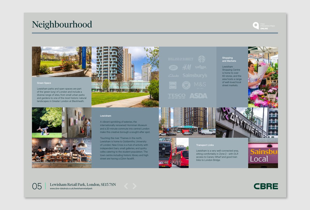 DesignArmstrong's tweet image. Latest project to launch: Lewisham Retail Park with @cbre_uk - a significant residential development opportunity, on behalf of LGIM.

#lifeindesign #propertymarketing #brochure #lewisham #SELondon #development #opportunity #armstrongdesign