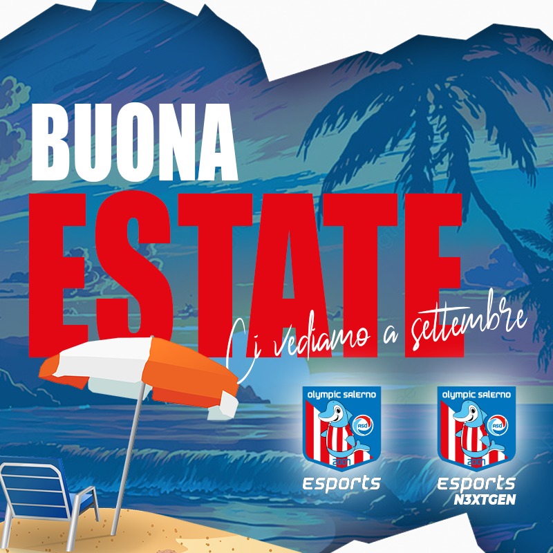 E finalmente si va in vacanza!!! Auguriamo a tutti i Team e Player una buona estate 2023 dalla famiglia <a href="/OlympicSaEsp/">Olympic Salerno eSports</a> e <a href="/OSEN3xtGen/">Olympic Salerno Fan Page</a> 🏖️☀️