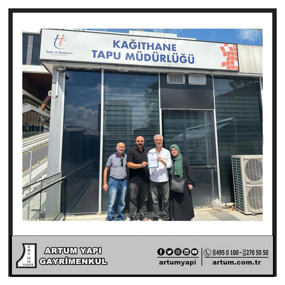Turhan bey ve Eyüp beye hayırlı olsun.. #artumemlak #artumgayrimenkul #nef11 #4levent #kağıthane #tapukadastro #kağıthanetapu #emlak #gayrimenkul #satış #satılık #hayırlıolsun #emlakçı #realestate #emniyetevler #sahibindencom #hepsiemlak #4leventemlak #çeliktepeemlak