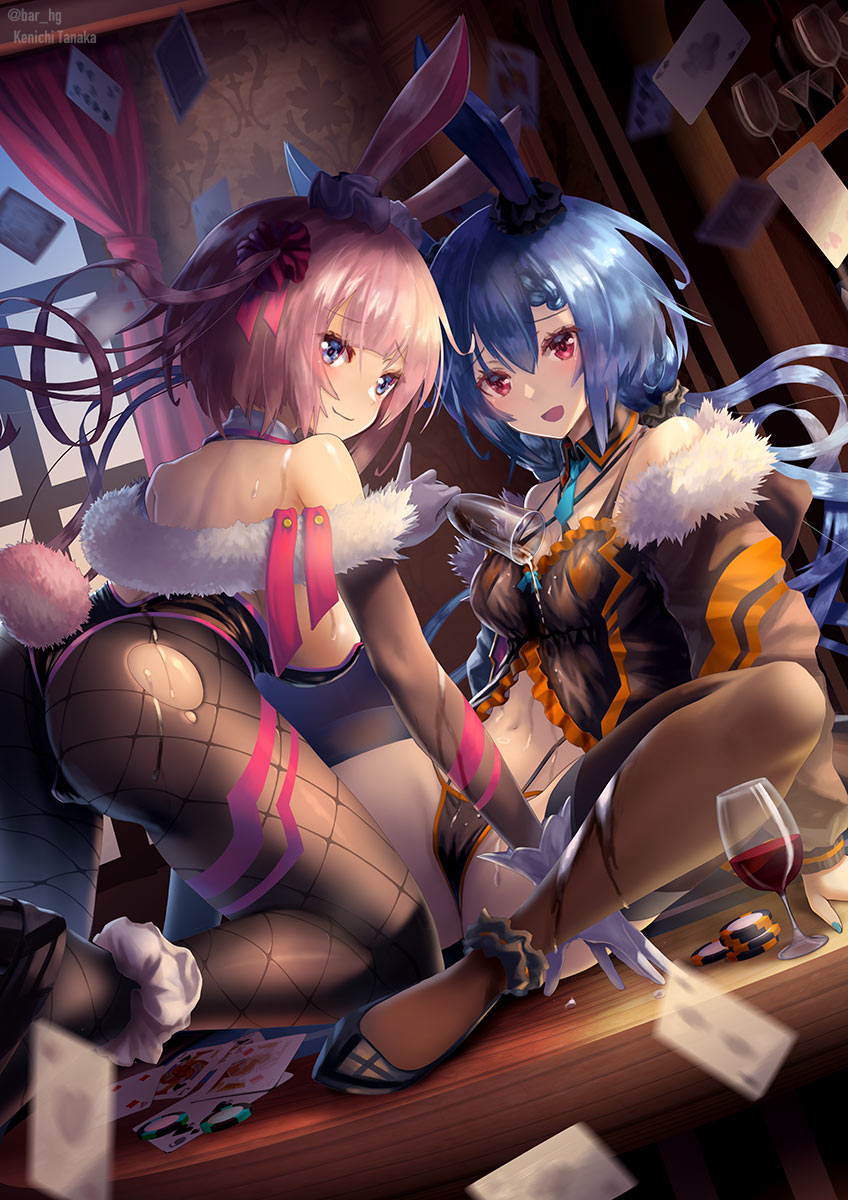 「今日はバニーの日!という事で以前描いたイラストの中からバニー娘のイラストを集めて」|イラストレーター 田中 健一@絵仕事募集中のイラスト