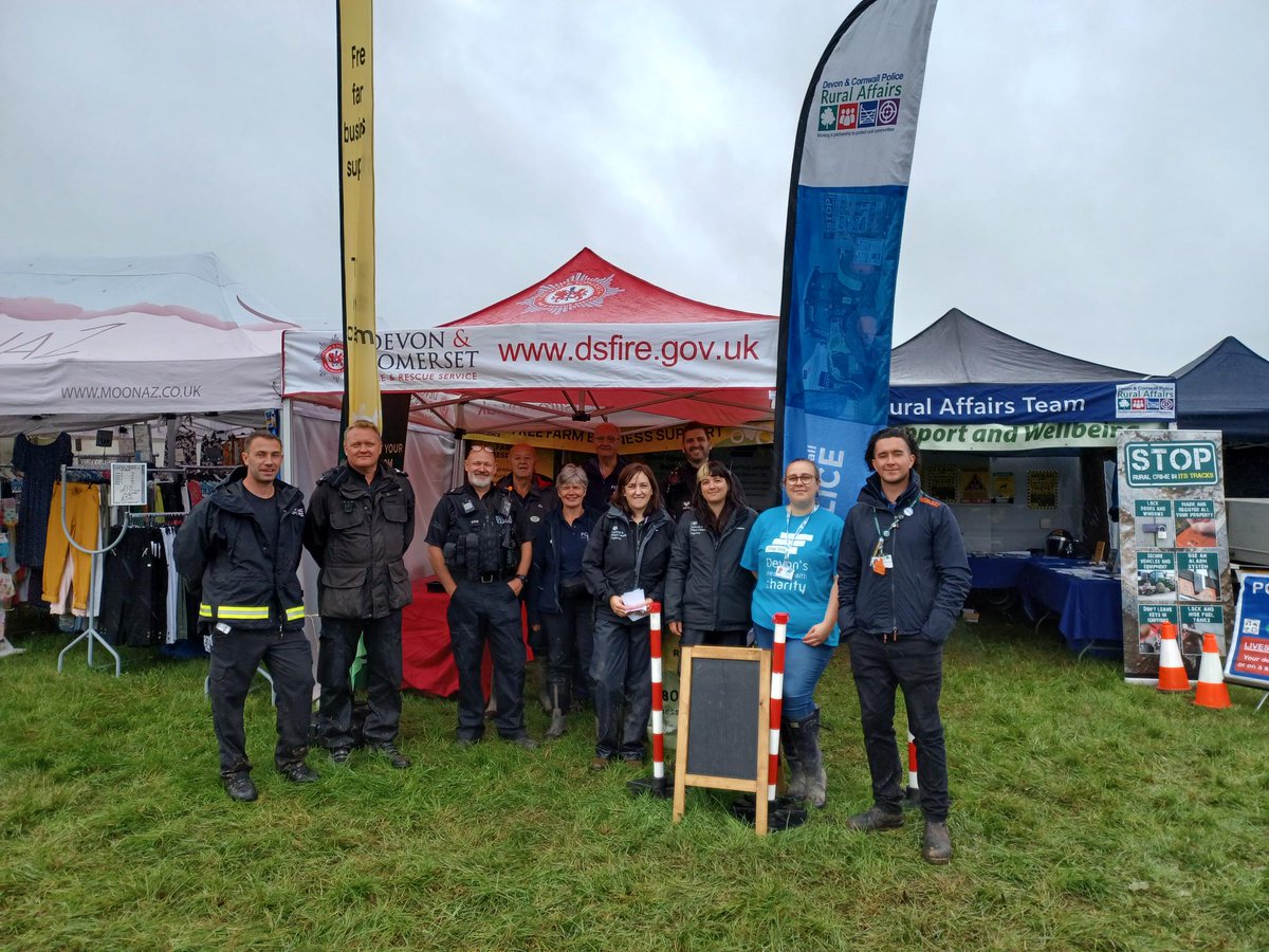 Heart of the South West Trading Standards Service (@tsconnected) on Twitter photo Our Rural Support & Wellbeing team are at the North Devon Show today on the Farming Support Hub alongside lots of other services like <a href="/DCPoliceRural_D/">Rural Affairs Team</a> <a href="/DSFireUpdates/">Devon and Somerset Fire and Rescue Service</a> and Future Farming Resilience - great to see lots of smiles even in the rain! Our Rural Support & Wellbeing team are at the North Devon Show today on the Farming Support Hub alongside lots of other services like <a href="/DCPoliceRural_D/">Rural Affairs Team</a> <a href="/DSFireUpdates/">Devon and Somerset Fire and Rescue Service</a> and Future Farming Resilience - great to see lots of smiles even in the rain!