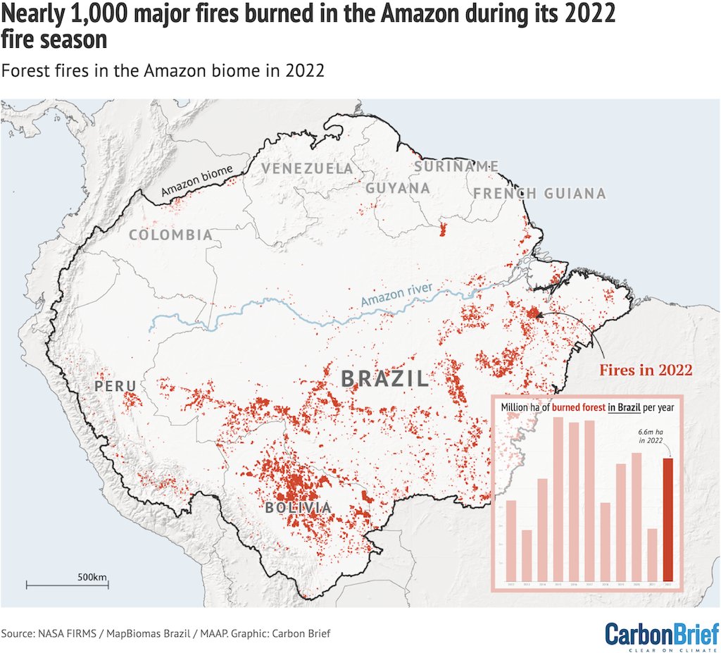 CarbonBrief's tweet photo. NEW – Fires could lock vast parts of the Amazon into ‘treeless state’ | @RebecaBinda w/comment from @nathnascime @patipinho10 Dr Kirsten Thonicke 

Read here: https://t.co/vNJsv8T92U https://t.co/L0Kj5kDVoC
