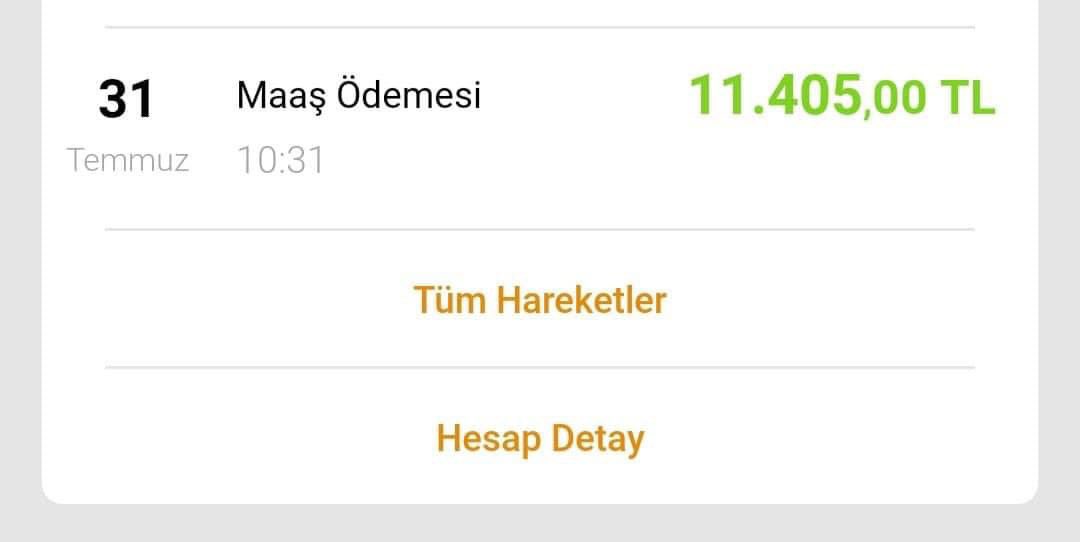 KAMU YA DA ÖZEL OKUL 
EŞİT İŞE EŞİT MAAŞ OLMALIDIR. 
AYNI BRANŞ 
AYNI ÜNİVERSİTE 
AYNI DERS
AYNI SÜRE …
Özel okulda çalışan bir öğretmenin Temmuz maaşı. EMEK SÖMÜRÜSÜNÜN SOMUT HALİ…
ZOR ŞARTLARDA OKUMUŞ GENÇLERİMİZİ EZMEYİN…
