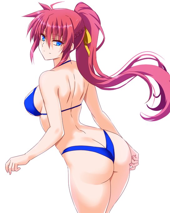 やっぱりシグナムねーさんは
後ろ姿描いてるな…^^
振り返りビキニ☆ 