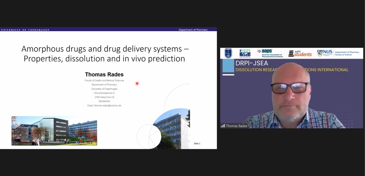 gohchoonfu's tweet photo. Exciting to listen to @ThomasRades on #amorphous #drugdelivery at #DRPI-#JSEA Conference 2023! https://t.co/rNeT3RZj07