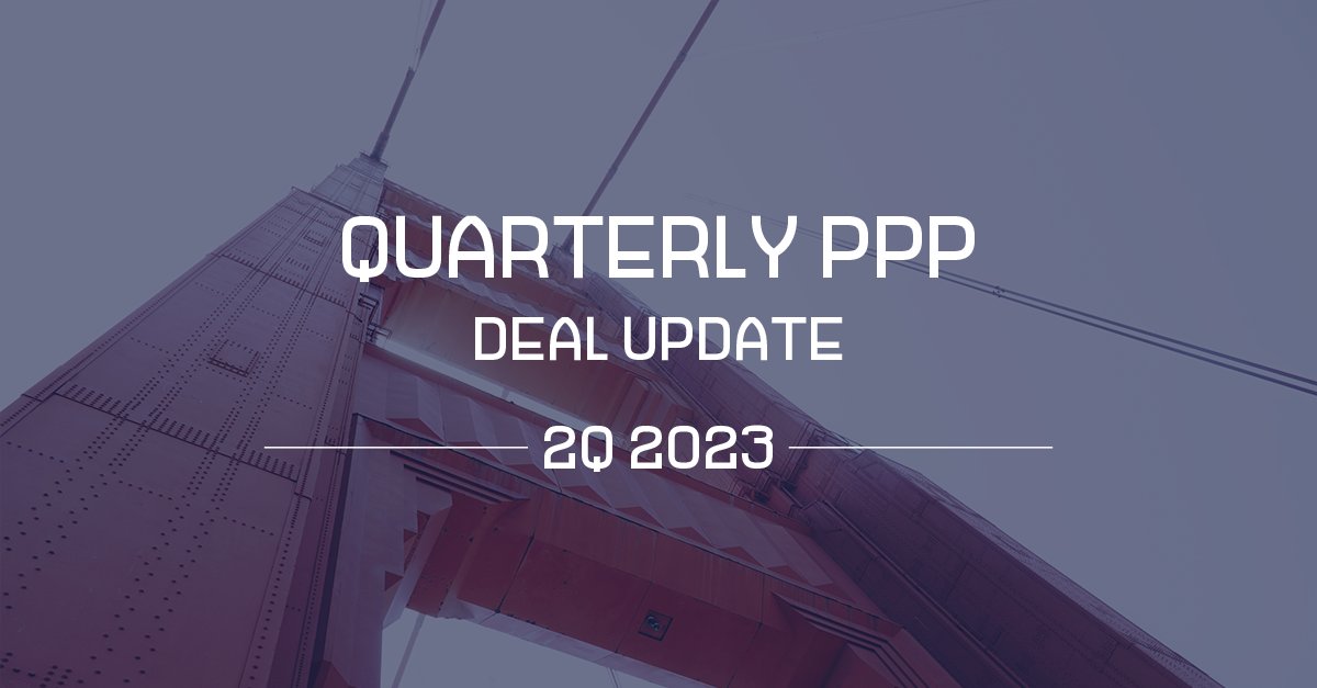 The second issue of the Quarterly PPP Deal Update Report of 2023 is here! 🌐🔍
 
With this report, WAPPP and InfraPPP aim to highlight the evolution of the market over the second quarter of 2023.

Get your free copy on InfraPPP: infrapppworld.com/country-report…