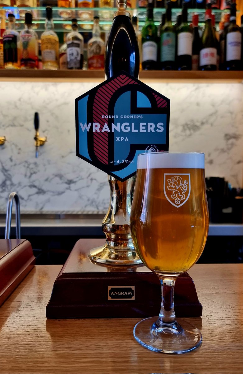 Tangy and tropical with a bitter finish, it's another belter from Round Corner. Now pouring: Round Corner - Wranglers XPA: 4.2% Extra Pale Ale