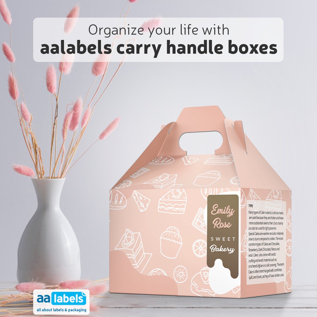 Enhance your packaging with aalabels Carry Handle Boxes 📦

aalabels Carry Handle Boxes &amp; Choice of Base Closures! 🤩 These boxes are the perfect way to keep your products safe and secure while looking good. 👌

They're made from high-quality materials.💯 We also have a wide